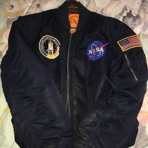 Men LG NASA flight coat
